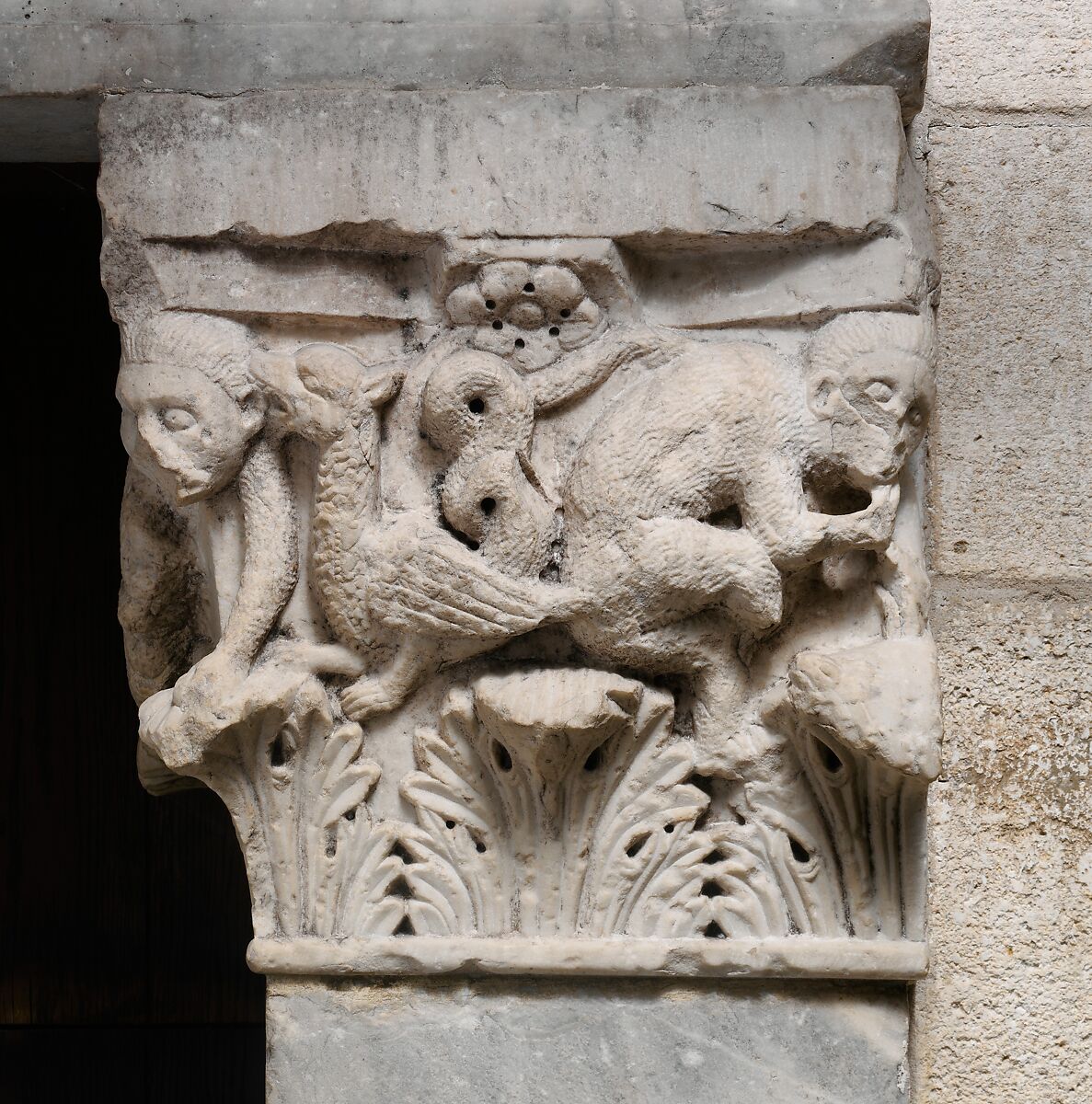 Portal from the Church of San Leonardo al Frigido, Workshop of Biduinus (Italian, active last quarter 12th century), Marble (Carrara marble), Italian