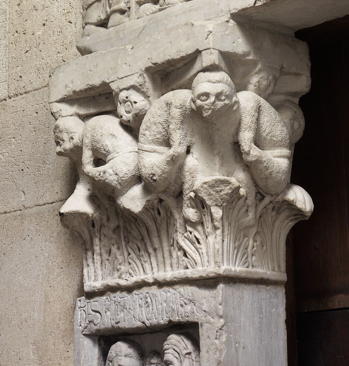 Portal from the Church of San Leonardo al Frigido, Workshop of Biduinus (Italian, active last quarter 12th century), Marble (Carrara marble), Italian
