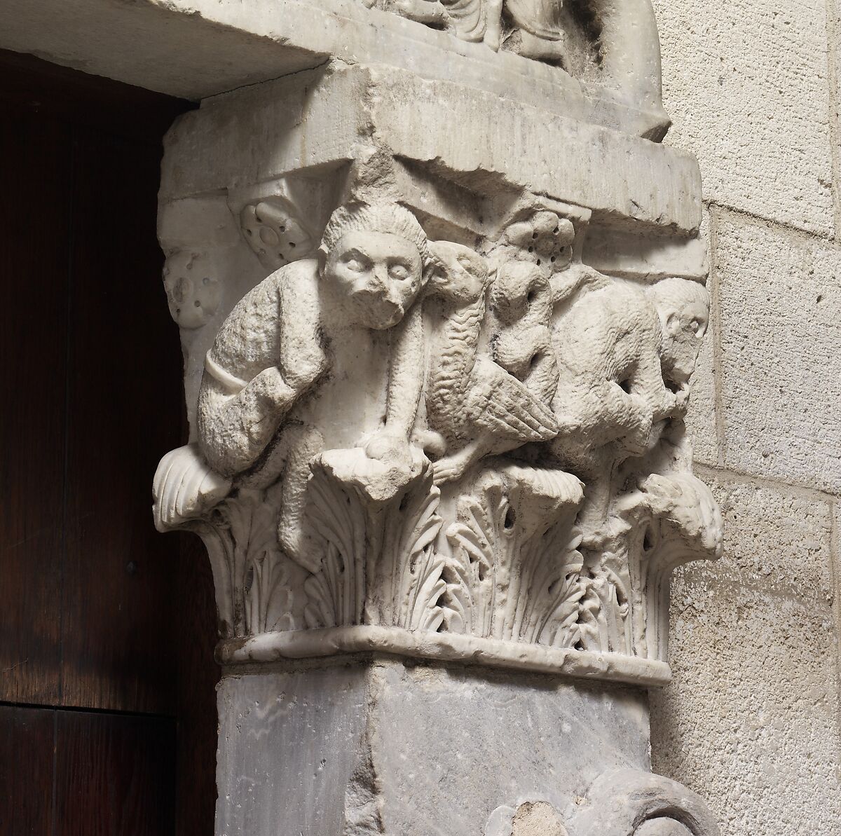 Portal from the Church of San Leonardo al Frigido, Workshop of Biduinus (Italian, active last quarter 12th century), Marble (Carrara marble), Italian