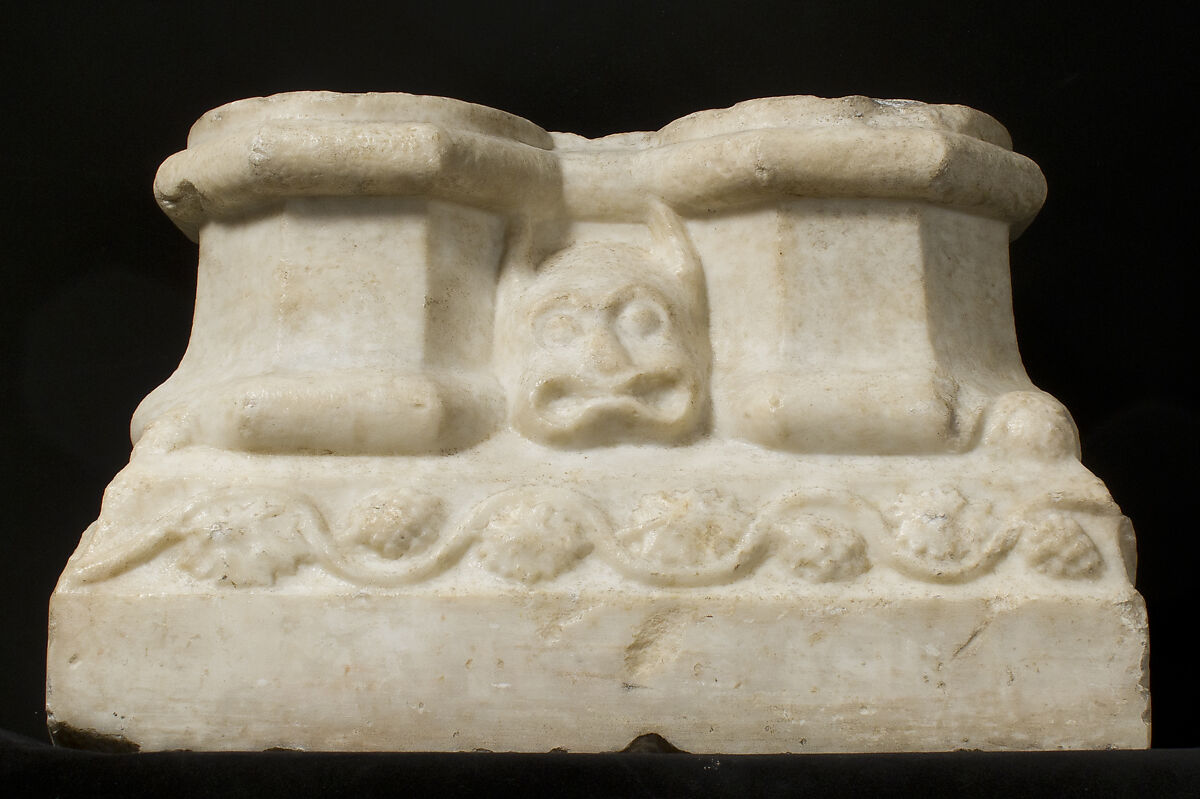 Double column base, Marble, French