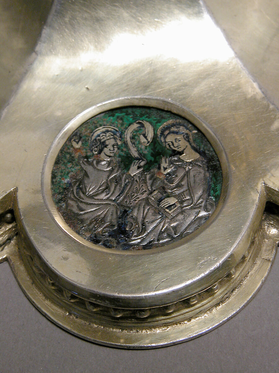 Chalice, Silver-gilt, silver, and basse taille enamel, Catalan