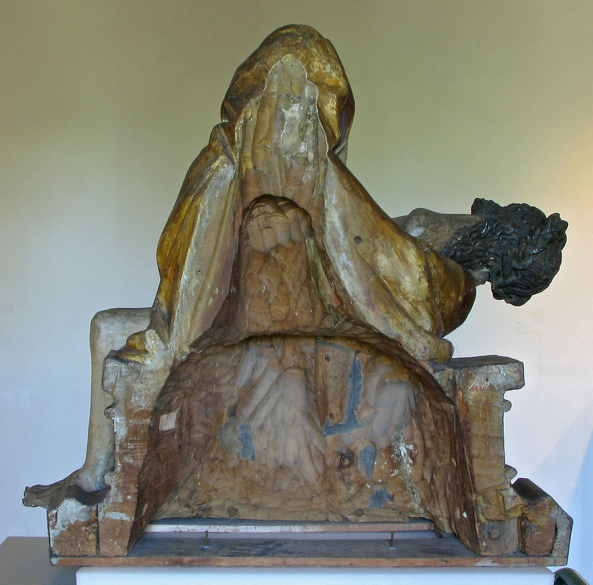 Pietà, Wood, paint, and gilt, German