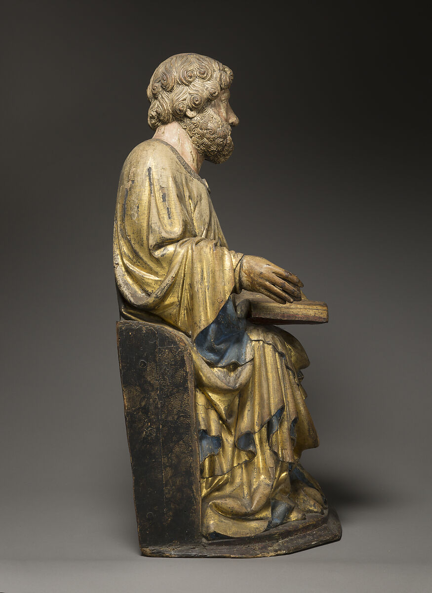 Saint Peter (?), Limewood with paint, Austrian