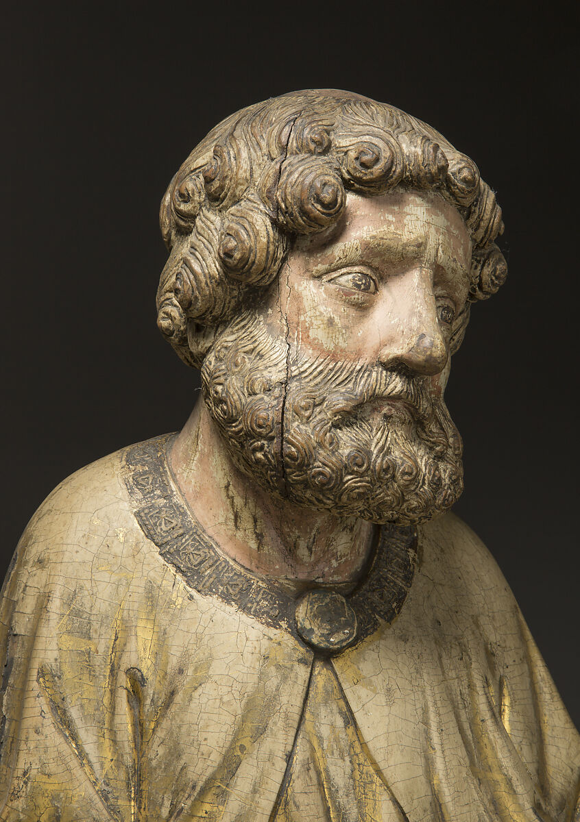 Saint Peter (?), Limewood with paint, Austrian