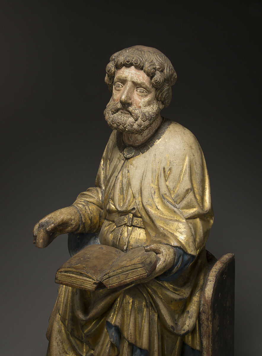Saint Peter (?), Limewood with paint, Austrian