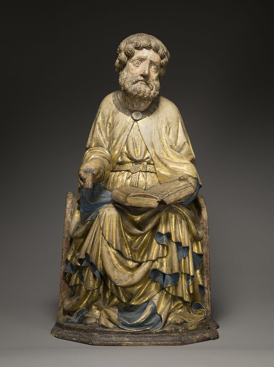 Saint Peter (?), Limewood with paint, Austrian