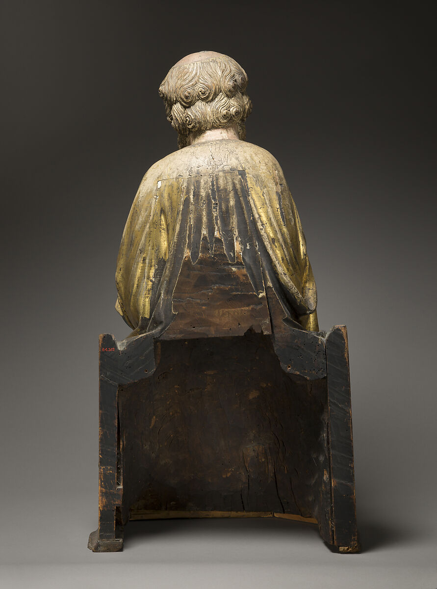 Saint Peter (?), Limewood with paint, Austrian