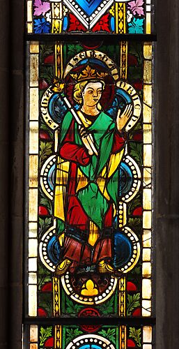 Stained Glass Panel with Emperor Henry II