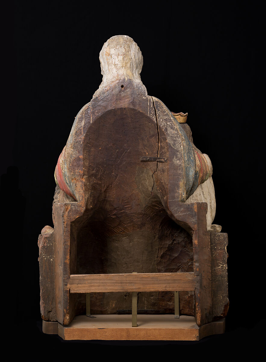 Coronation of the Virgin, Limewood with paint, Austrian