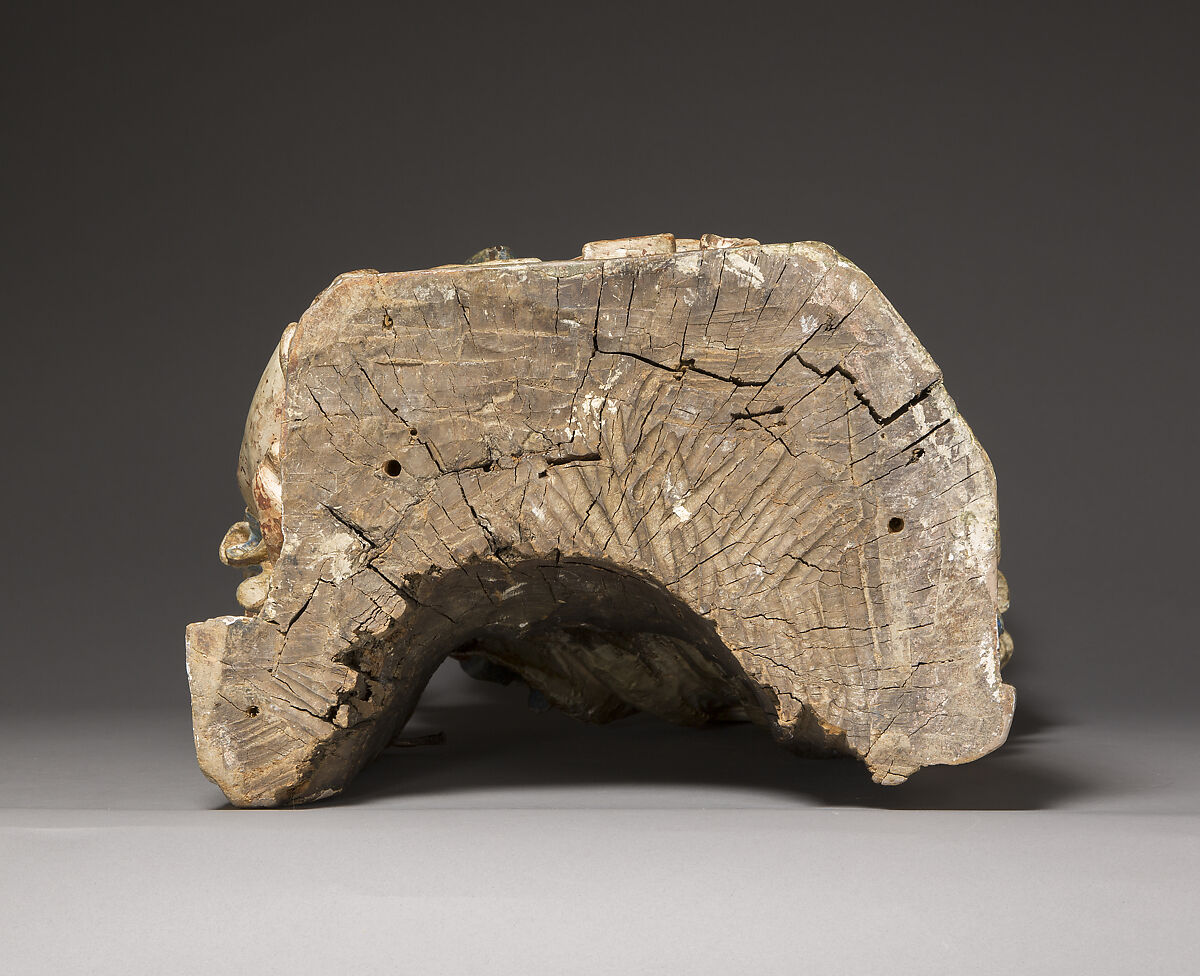 Enthroned Virgin and Child, Limewood with paint and gilding, Bohemian