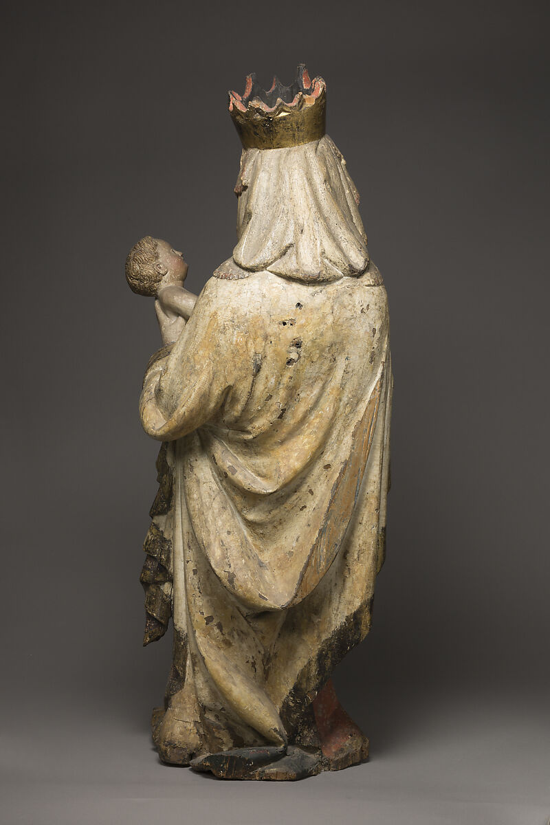 Standing Virgin and Child, Limewood, fir, and paint, Austrian