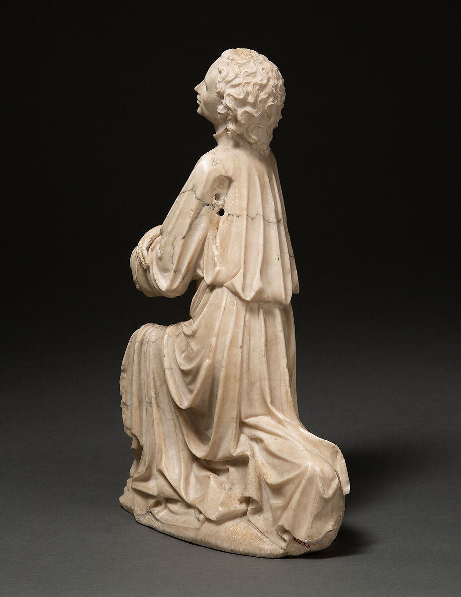 Kneeling Angel, Alabaster, South Netherlandish or German