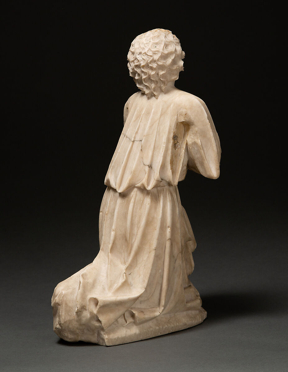 Kneeling Angel, Alabaster, South Netherlandish or German