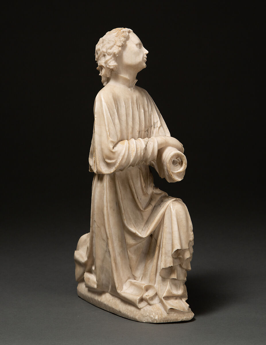 Kneeling Angel, Alabaster, South Netherlandish or German
