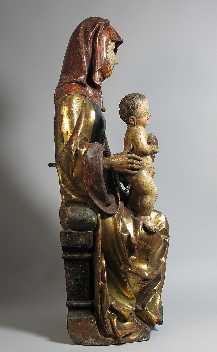 Anna Selbdritt, Wood with polychromy, German