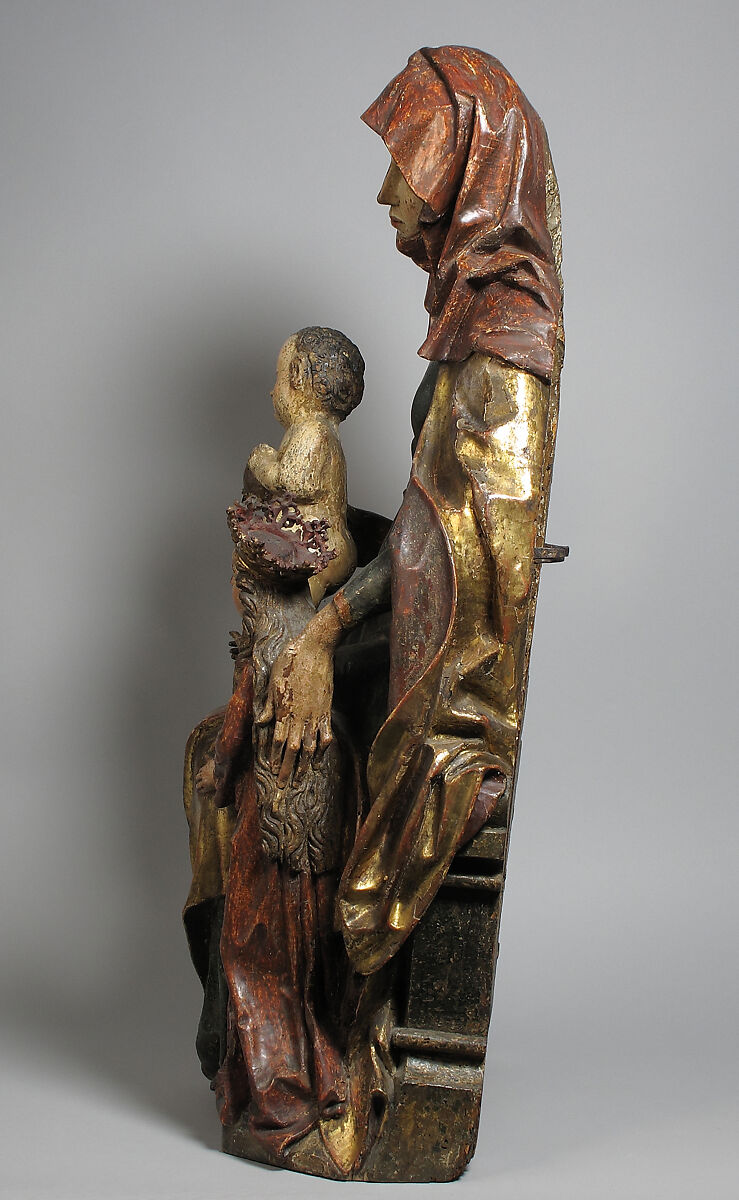 Anna Selbdritt, Wood with polychromy, German