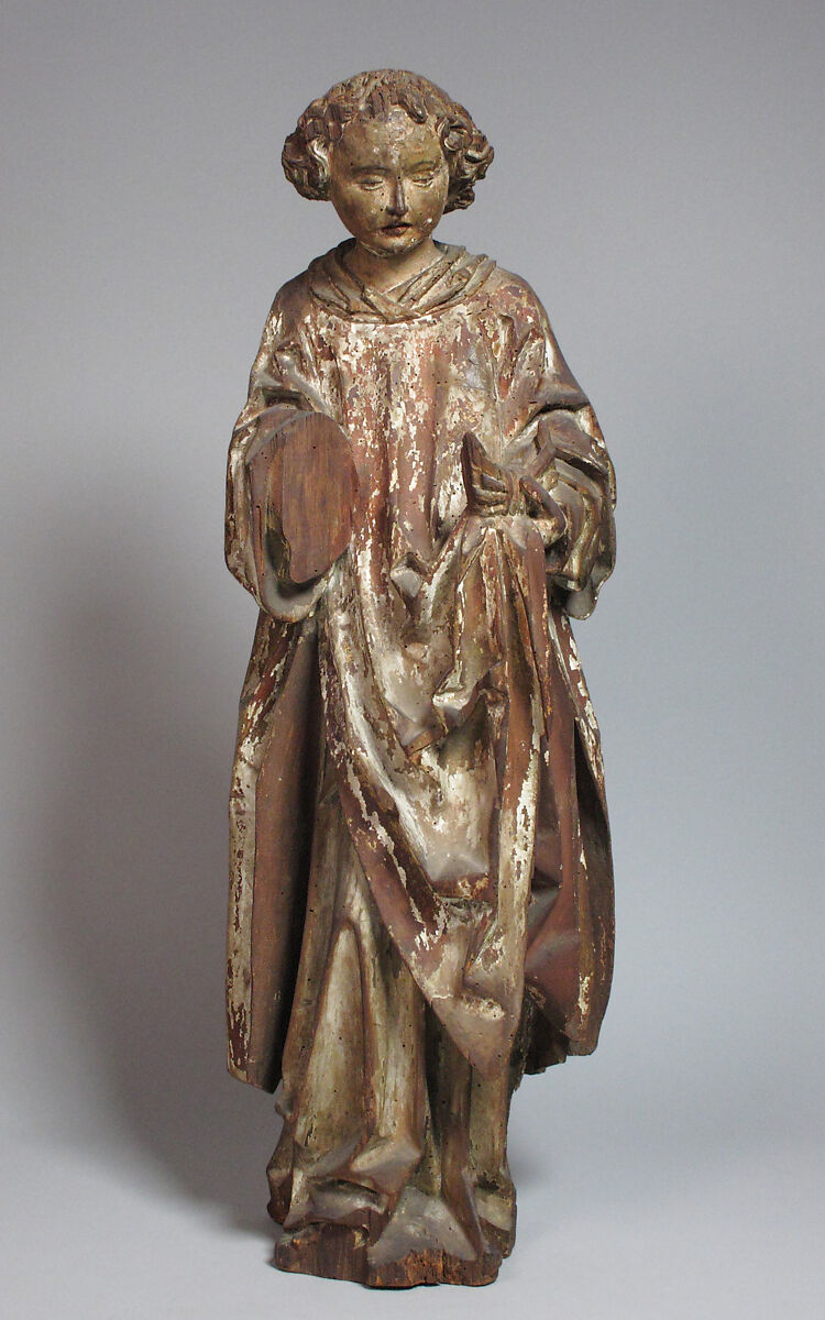 Angel, Wood, traces of paint, French 