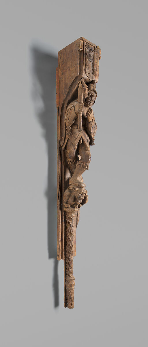 Architectural Support with a Jester, Oak, French