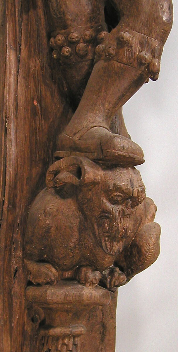 Architectural Support with a Jester, Oak, French