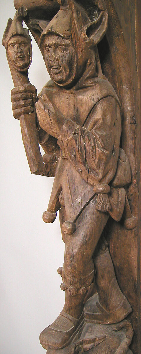 Architectural Support with a Jester, Oak, French