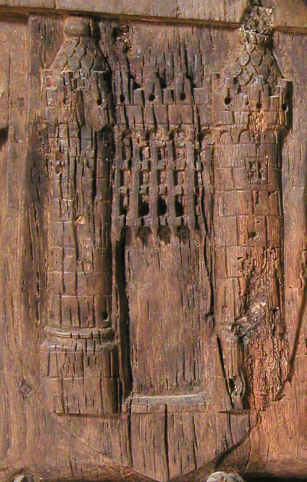 Architectural Support with a Jester, Oak, French