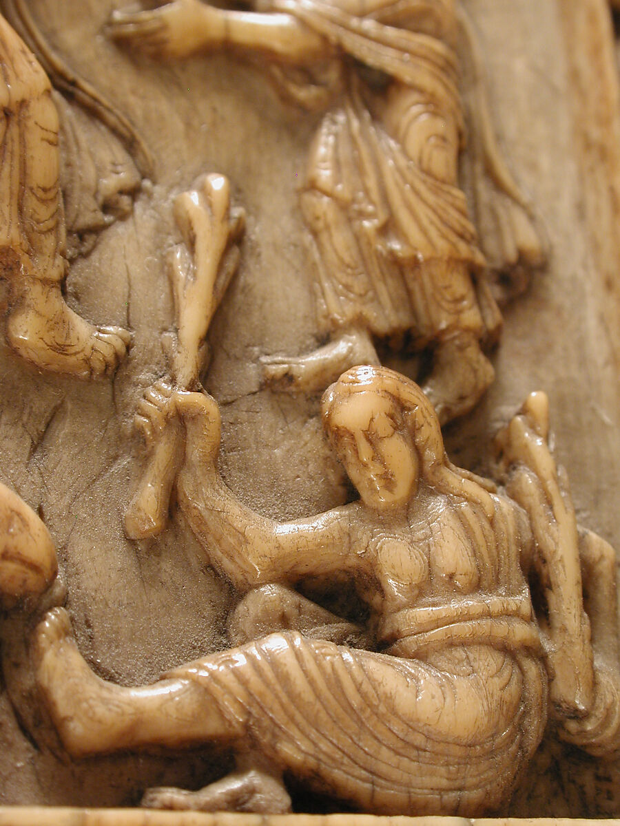 Plaque with the Ascension, Elephant ivory, German