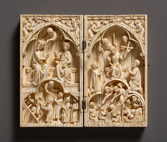 Diptych with the Coronation of the Virgin and the Last Judgment