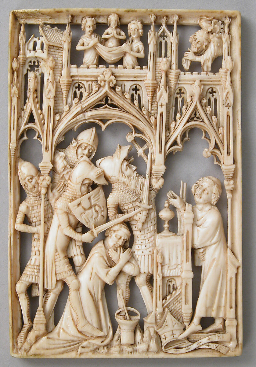 Martyrdom of Thomas Becket, Elephant ivory, British 