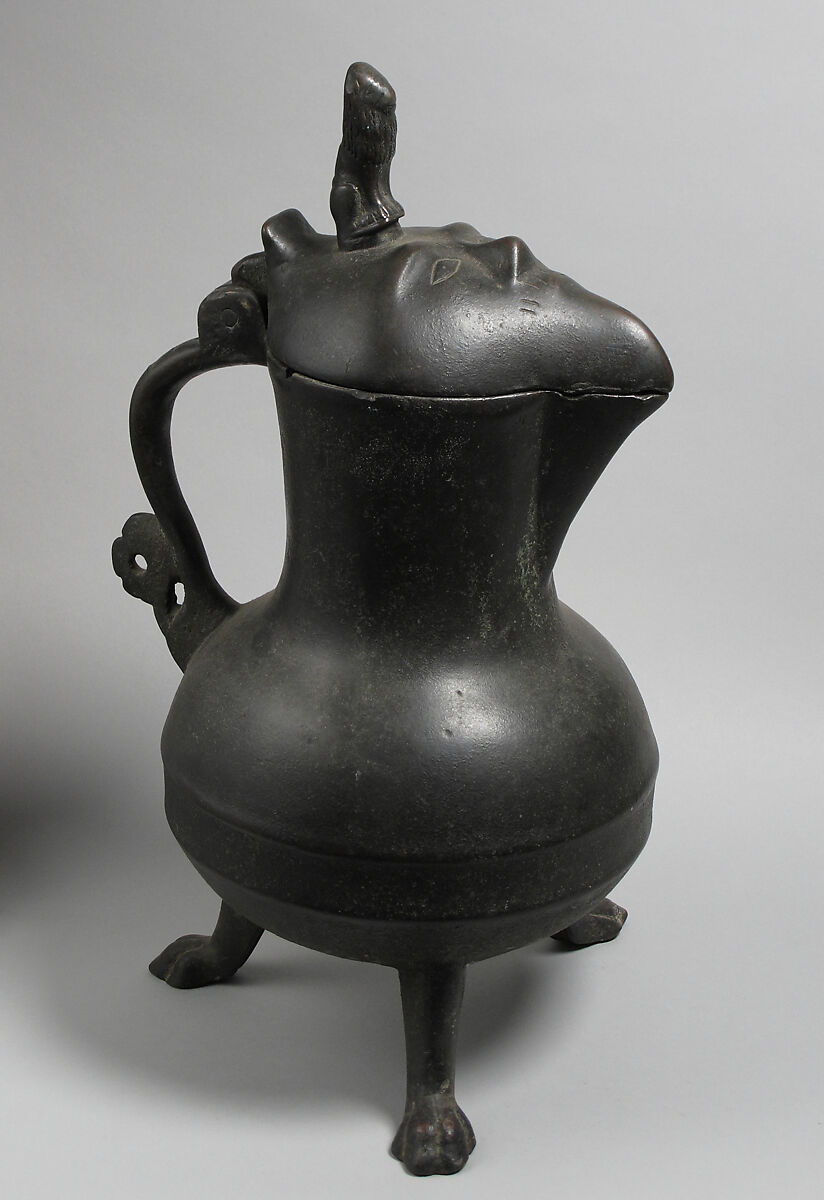 Covered Jug, Copper alloy, German or South Netherlandish 