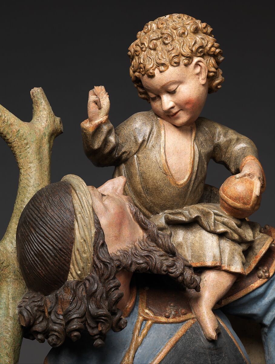Saint Christopher Carrying Christ, Limewood, German