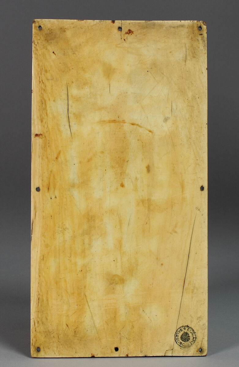 Plaque with the Crucifixion and the Holy Women at the Tomb, Elephant ivory, Carolingian