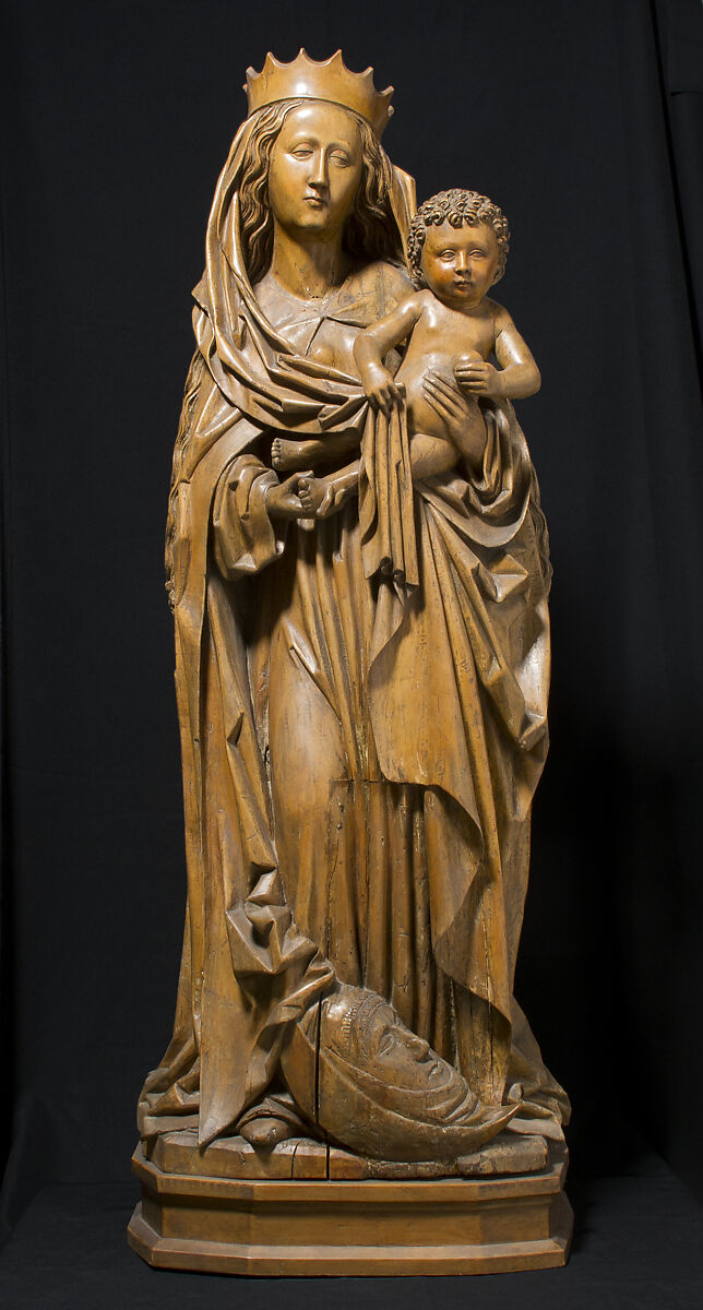 Virgin and Child of the Apocalypse, Limewood, German 