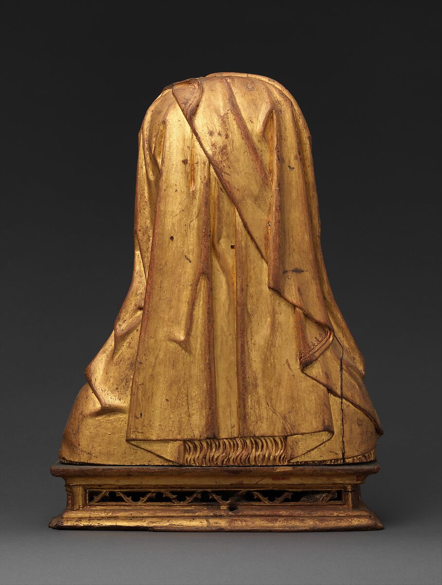 Reliquary Bust of a Female Saint, Oak, painted and gilded, and human remains, South Netherlandish