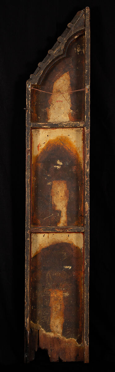 Scenes from the Life of Christ: Disrobing Youths from the Entry into Jerusalem, Flagellation, and Angel at the Sepulchre, Tempera on wood, Spanish