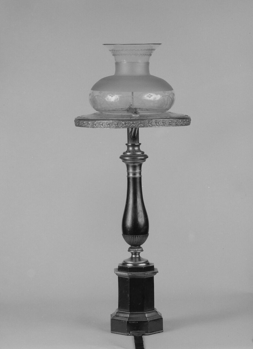 Lamp, Tin, glass 