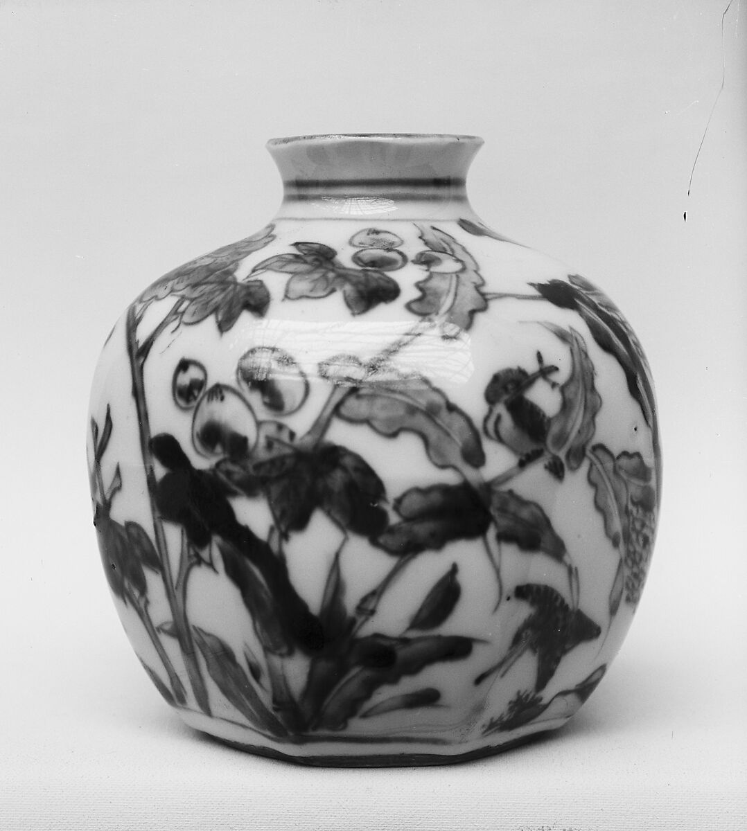 Jar, Porcelain painted in underglaze blue (Arita ware, Imari type), Japan 