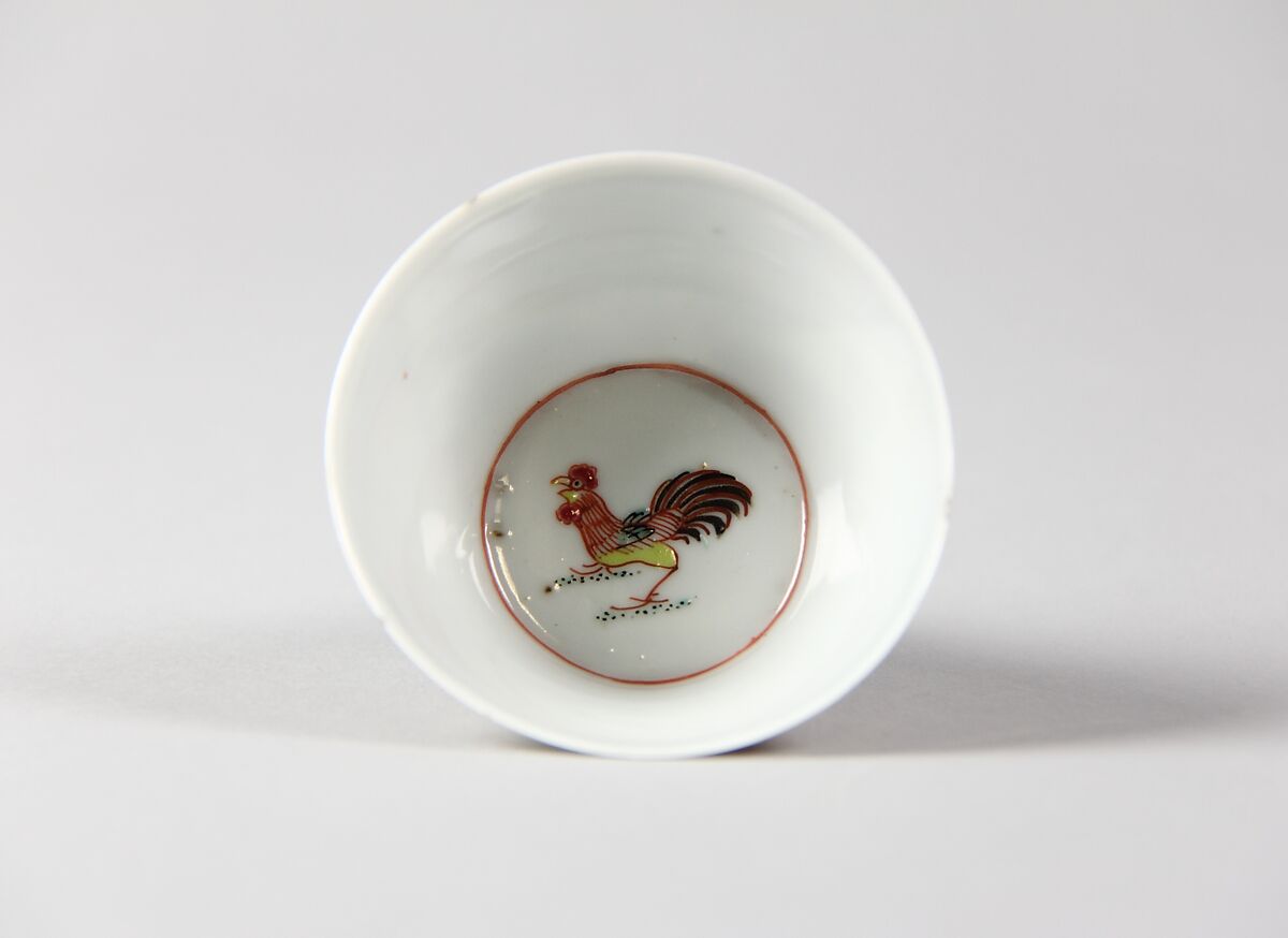 Cup, Porcelain painted in overglaze polychrome enamels and gilt, China