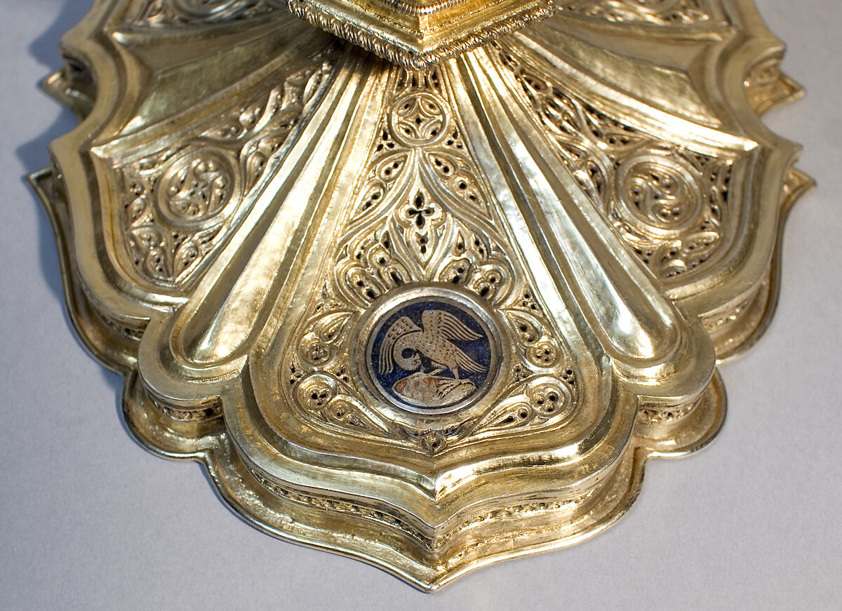 Monstrance, Silver, silver gilt, translucent and opaque enamels, rock crystal, Spanish