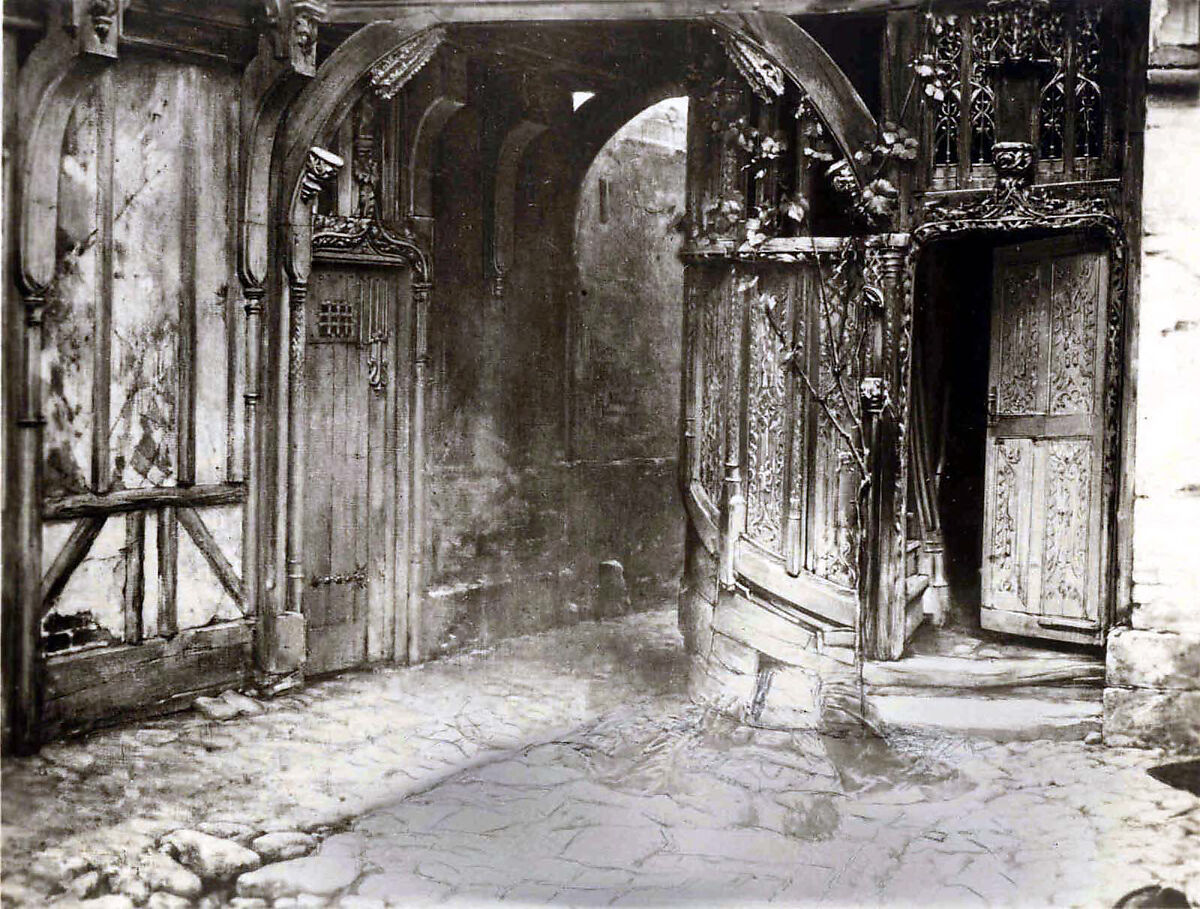 Doorway and Staircase Enclosure, Oak, French