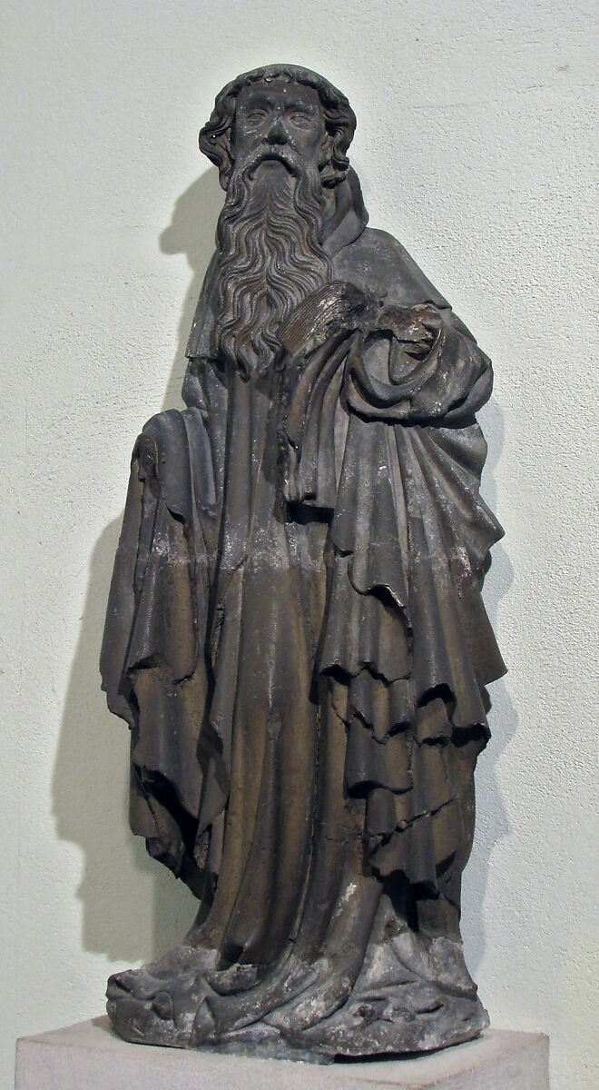 Standing Saint or Apostle, Limestone, French