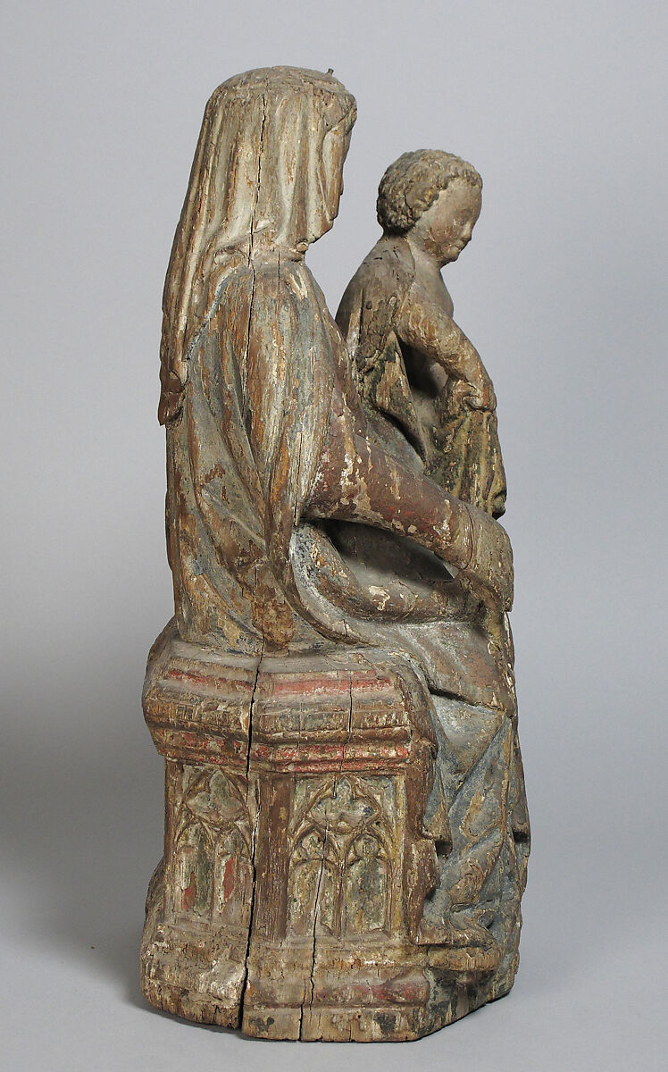 Virgin and Child, Wood, French