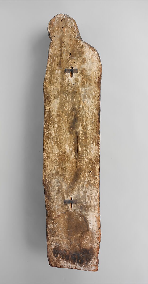 Mourning Virgin, Poplar covered with canvas, gesso,and  tin foil; oil glazes, Italian