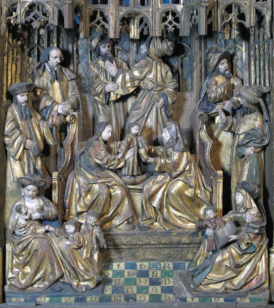 Shrine of Saint Anne and the Holy Kinship, Wood, paint, gilt, South Netherlandish