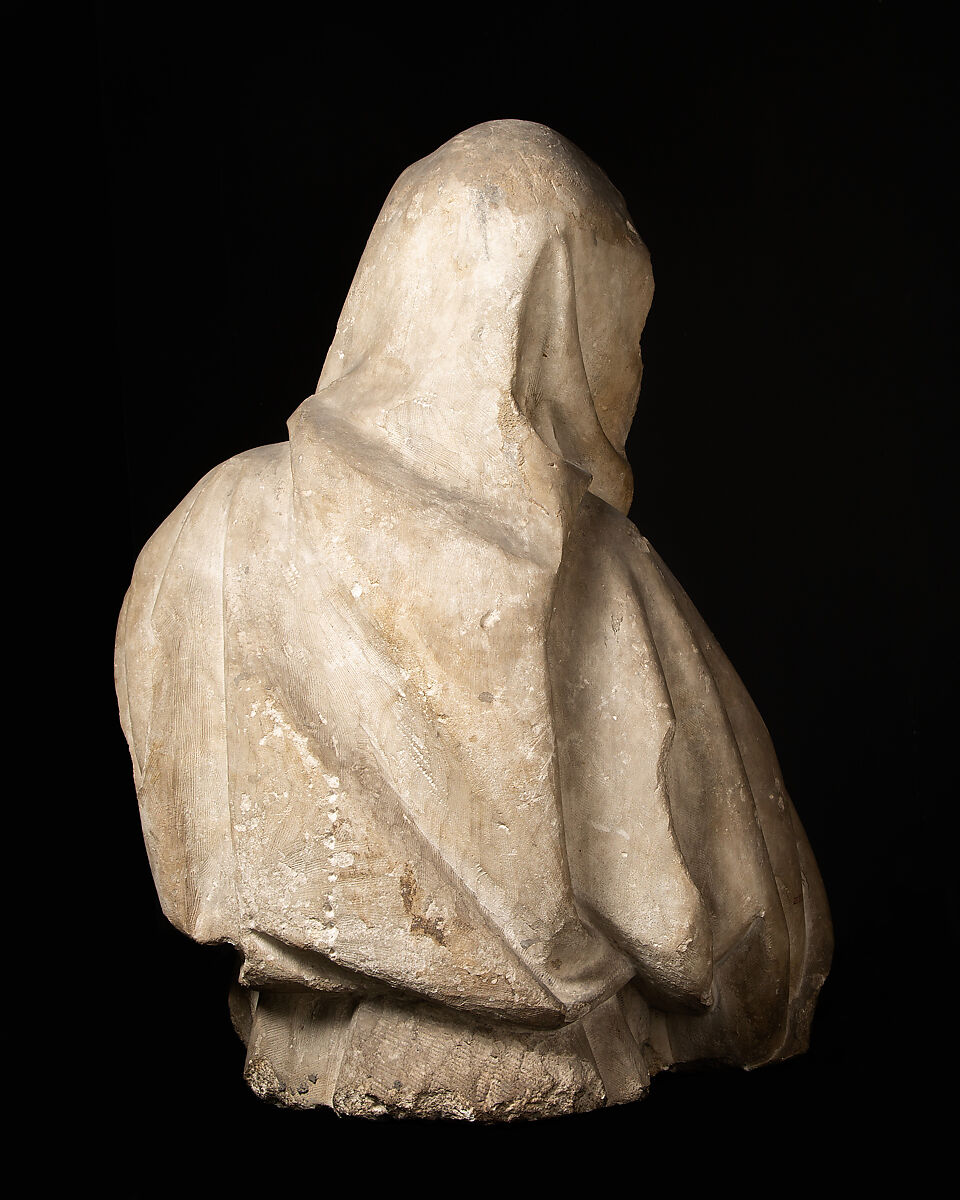 Mourning Female from an Entombment Group, Limestone, French