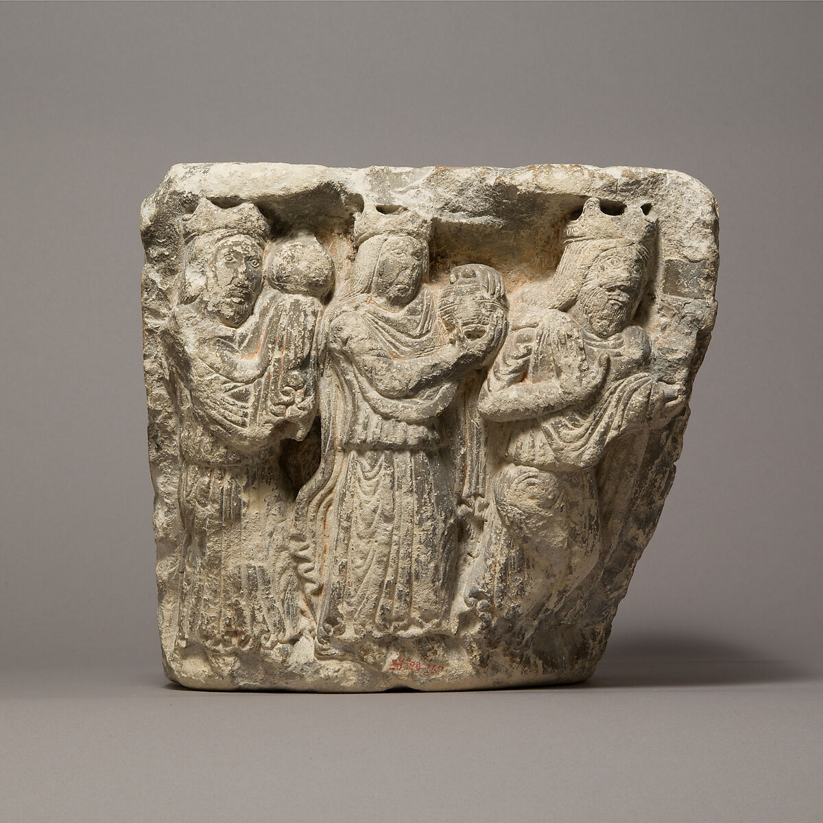 Capital with Nativity and Adoration, Stone, French or Spanish