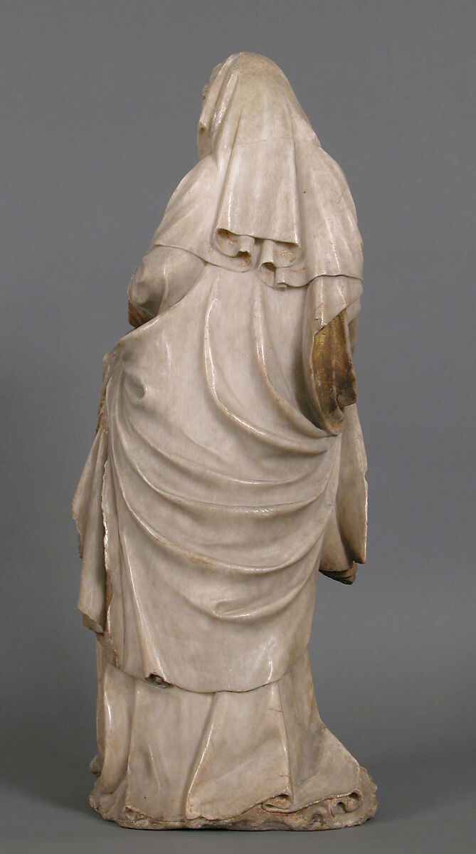Virgin, Joan Avesta (Spanish, active Catalonia and southwest France, 1355–1390), Alabaster, traces of gilt, paint, French