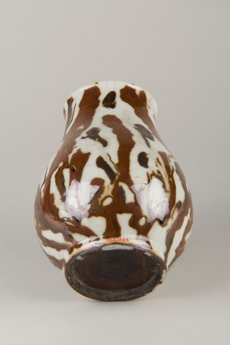 Vase, Porcelain with mottled brown glaze, China