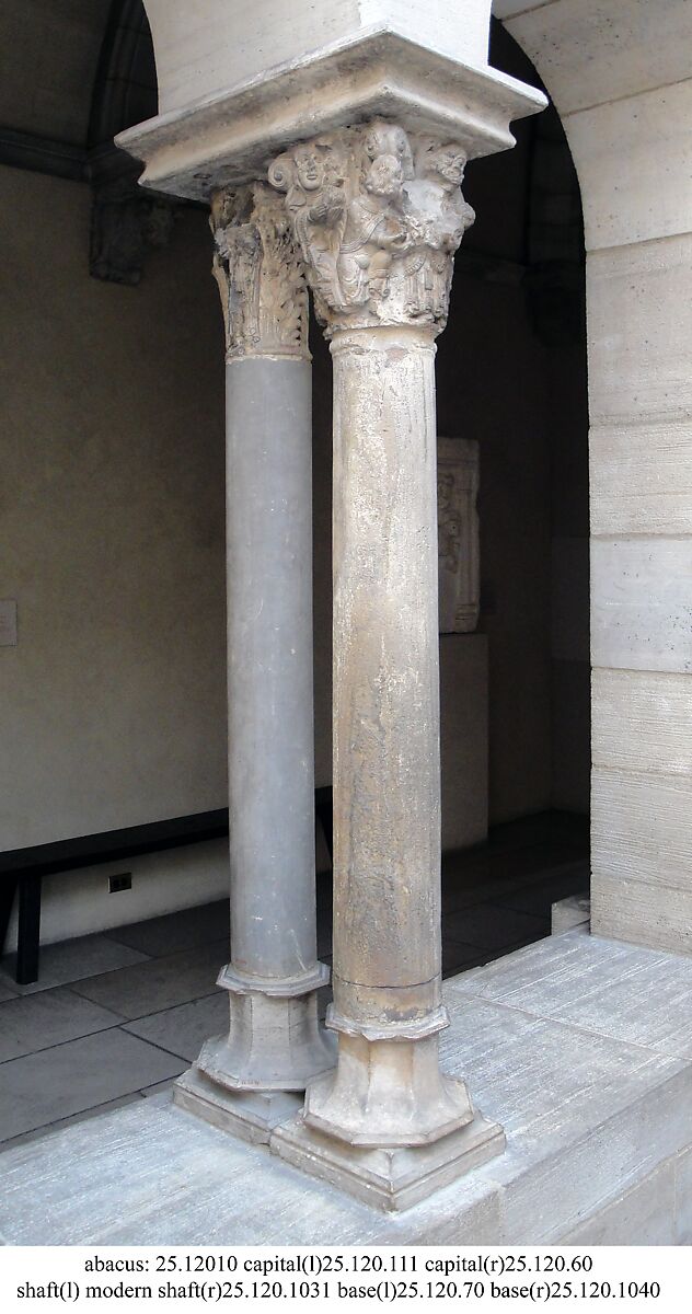Capital with the Presentation of Christ in the Temple (from Saint-Guilhem Cloister), Limestone, French