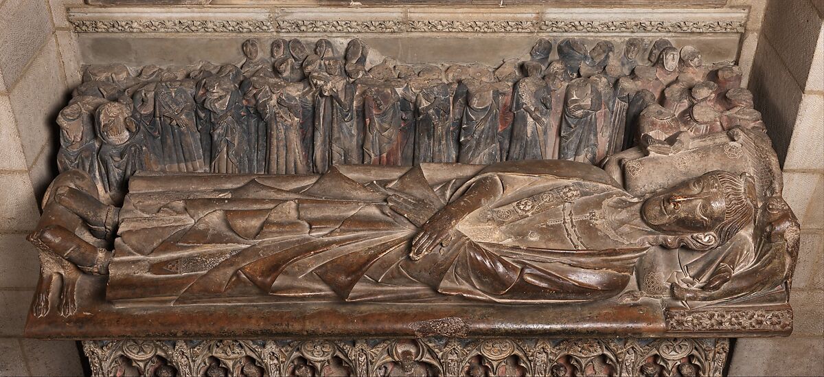 Tomb of Ermengol VII, Count of Urgell, Limestone, traces of paint, Catalan