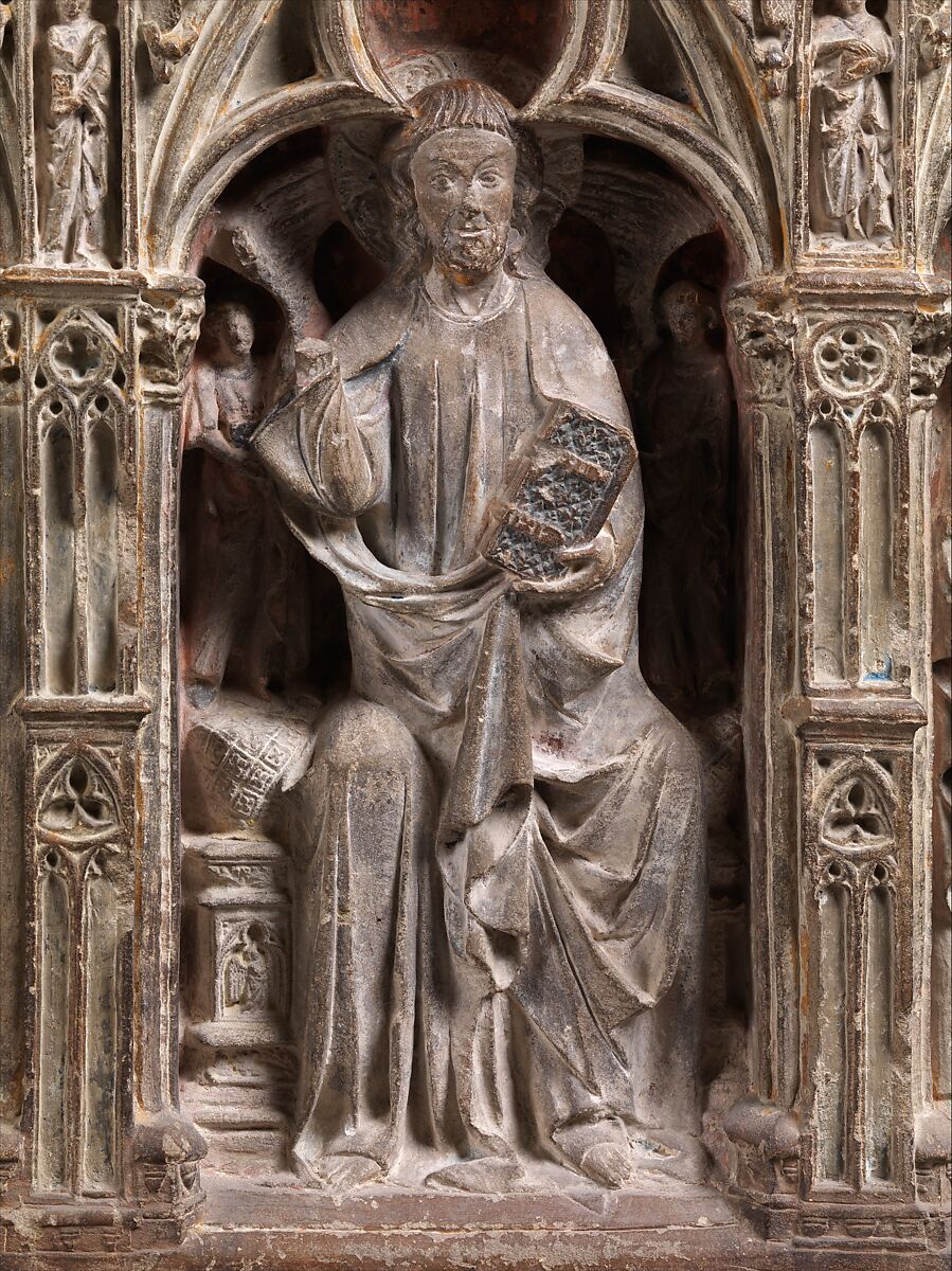 Tomb of Ermengol VII, Count of Urgell, Limestone, traces of paint, Catalan